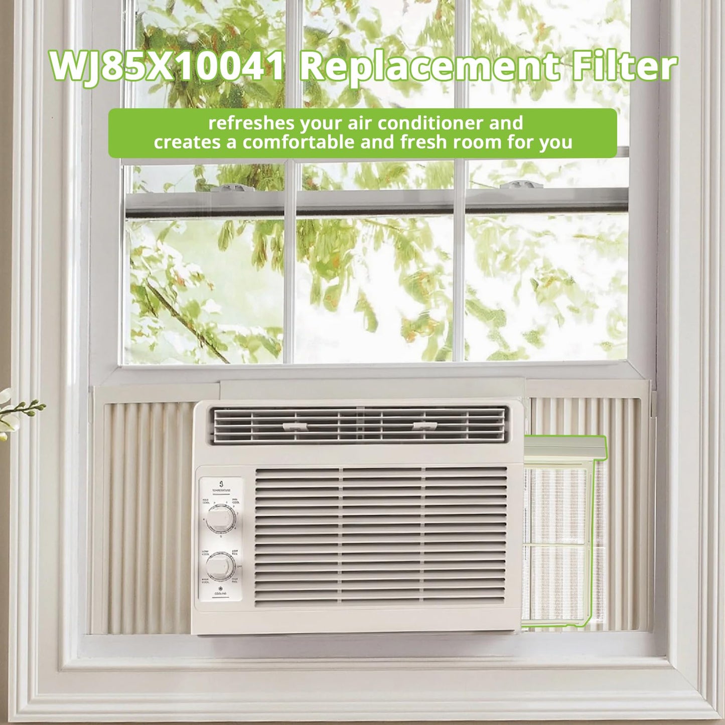 WJ85X10041 Air Filter Replacement for GE Air Conditioner Filter AH279056 EA279056 PS279056 912534