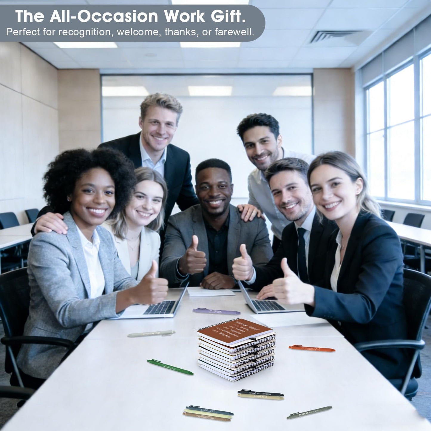 30 Sets/60 Pcs Employee Appreciation Gifts Bulk – Inspirational Notebooks with Motivational Pens, Small Notepads for Coworkers, Office Staff, Team, Volunteer, Nurse, Teachers, Housekeeping (Boho)