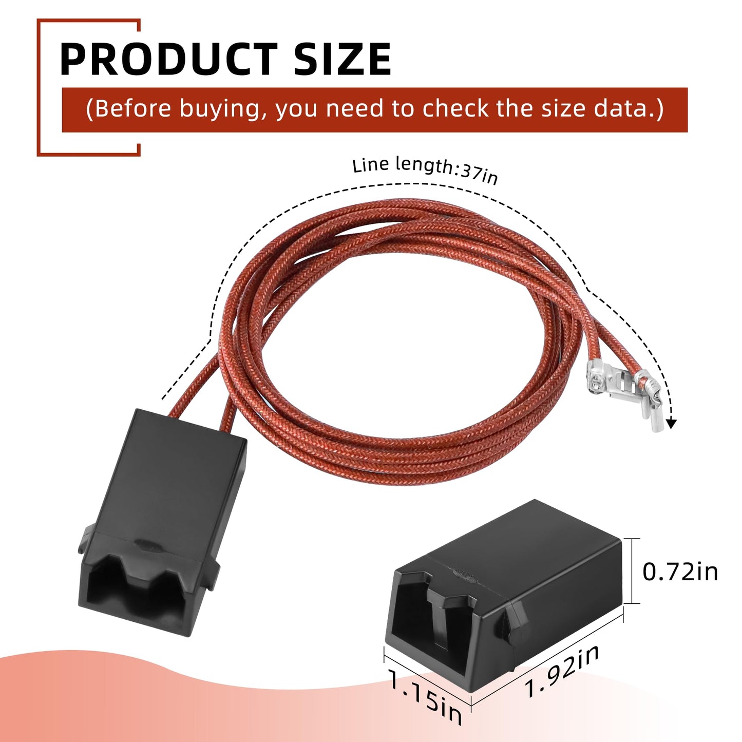WB17T10006 Terminal Block Kit&Electric Stove Burner Element Replacement 2*WB30M1(6") 2*WB30M2(8")-4Packs Set Compatible for GE HotPoint Kenmore Range/Stove by MIFLUS