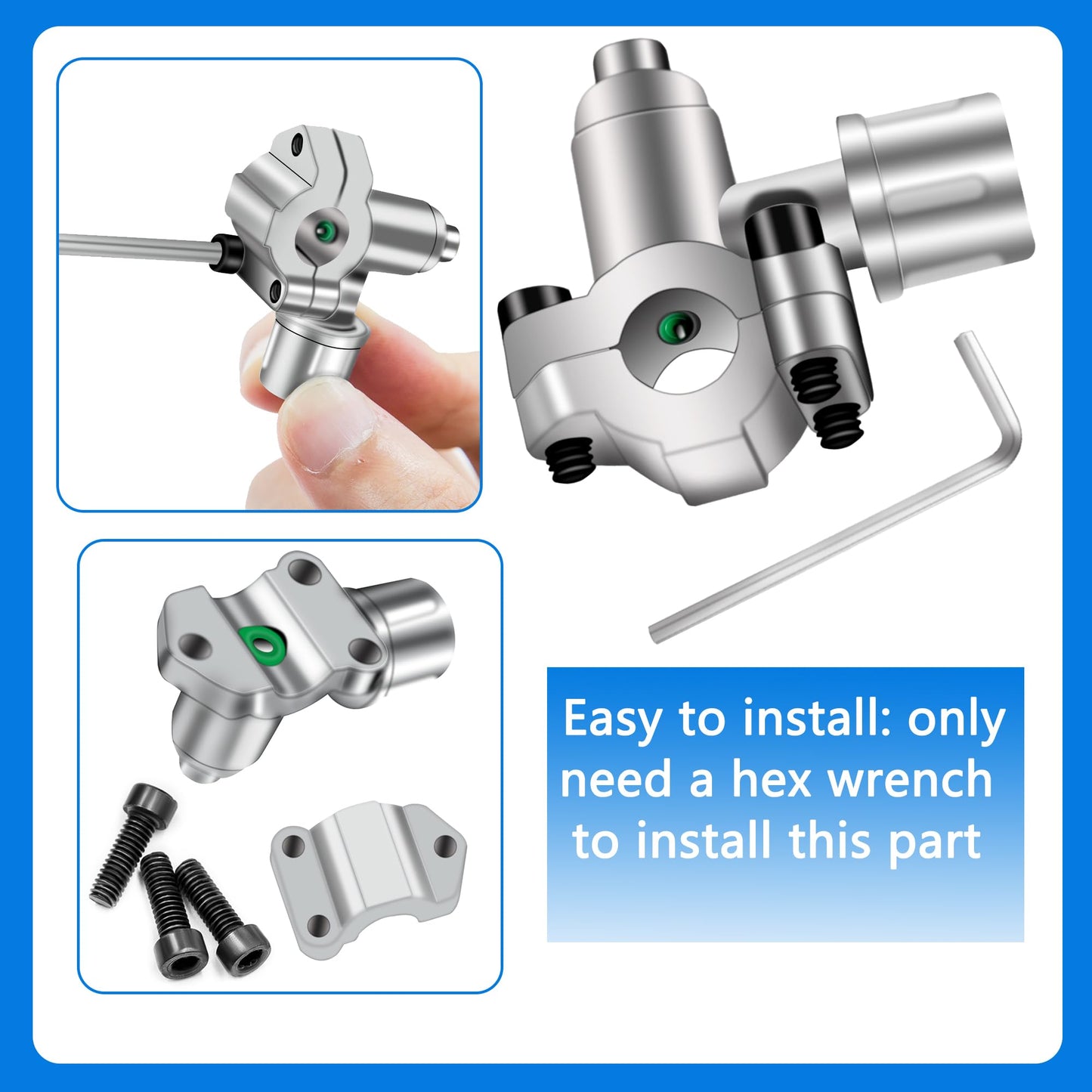 Swakuta 10 Pack Bullet Piercing Valve Kits - BPV-31 Compatible Adjustable Valve for Refrigerator Tap - 1/4, 5/16, 3/8 Inch - Replace BPV31D, AP4502525, GPV14, GPV31, GPV38, GPV56, MPV31