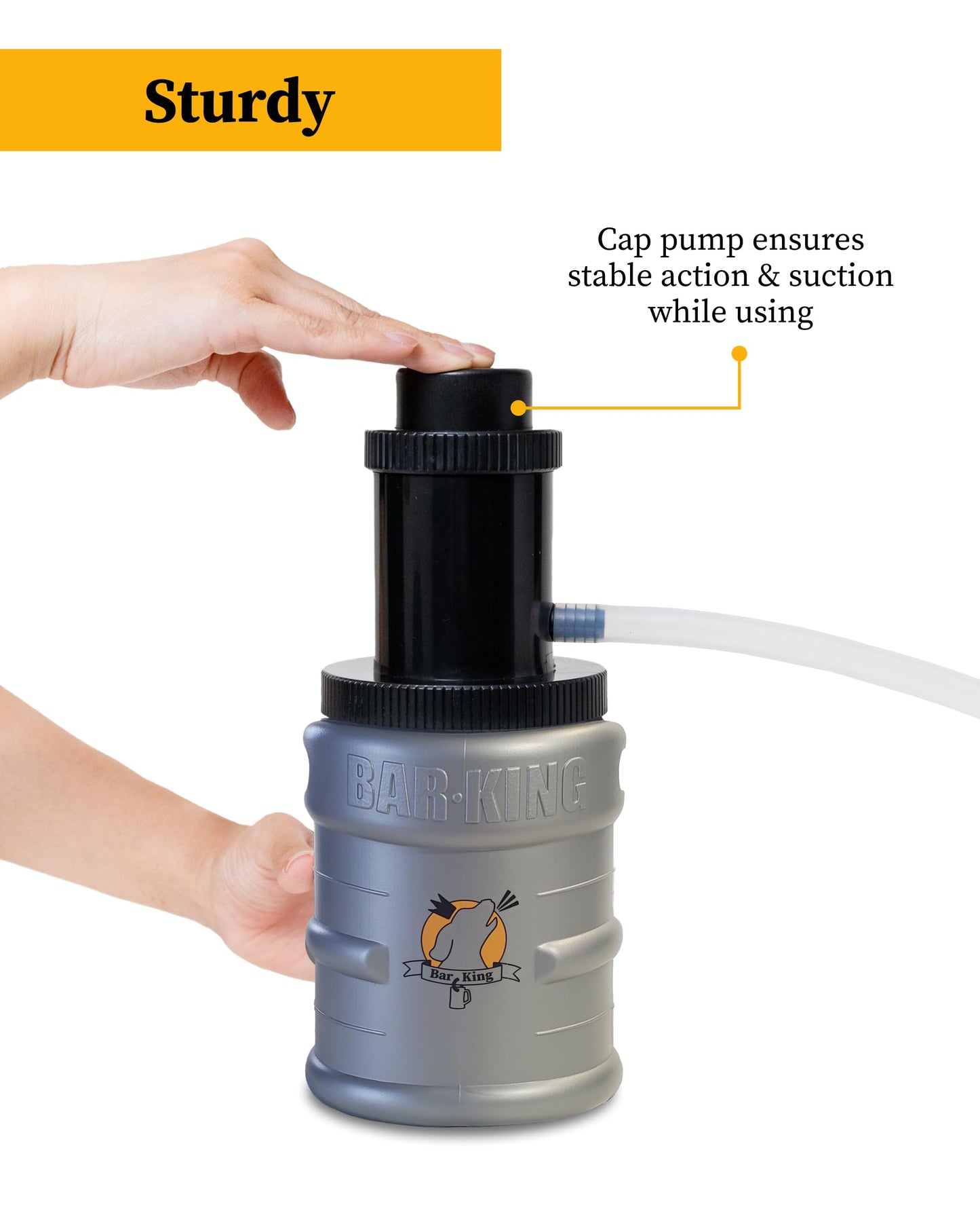 Bar-King Quick-Connect Kegerator Beer Line Cleaning kit. Now Clean Your Beer Lines as Easily as Changing a Keg. (Includes Cleaning Powder)