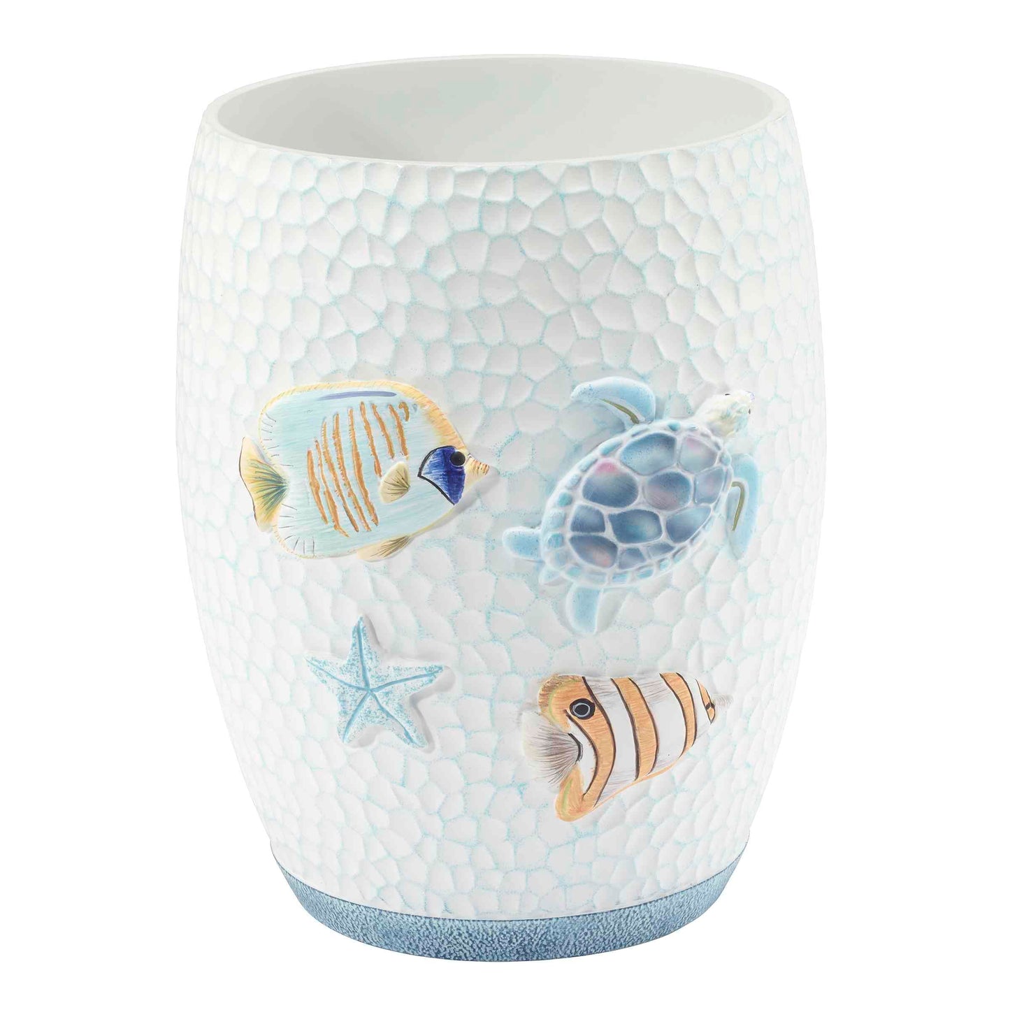 Avanti Linens - Wastebasket, Decorative Trash Can, Holiday Home Decor (Ocean Friends Collection)