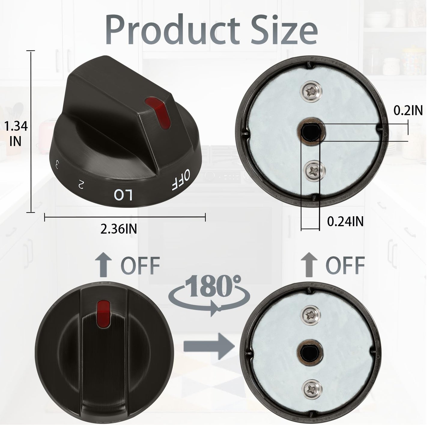 Sieri Knob for Samsung NE63T8511SG/AA NE63T8711SG/AA NE63T8711ST/AA NE63T8751SG/AA NE63T8711SG/AC NE63T8751SG/AC Electric Stove