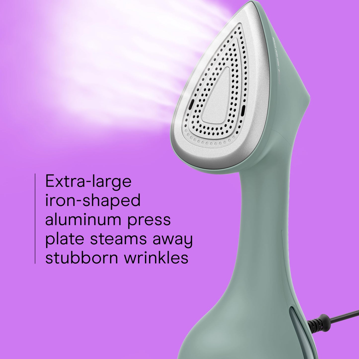 Conair ExtremeSteam Steam & Press 2-in-1 Iron & Steamer, Press Steamer for Clothes, Continuous Steam, Iron-Shaped Soleplate, For Home, Office or Travel