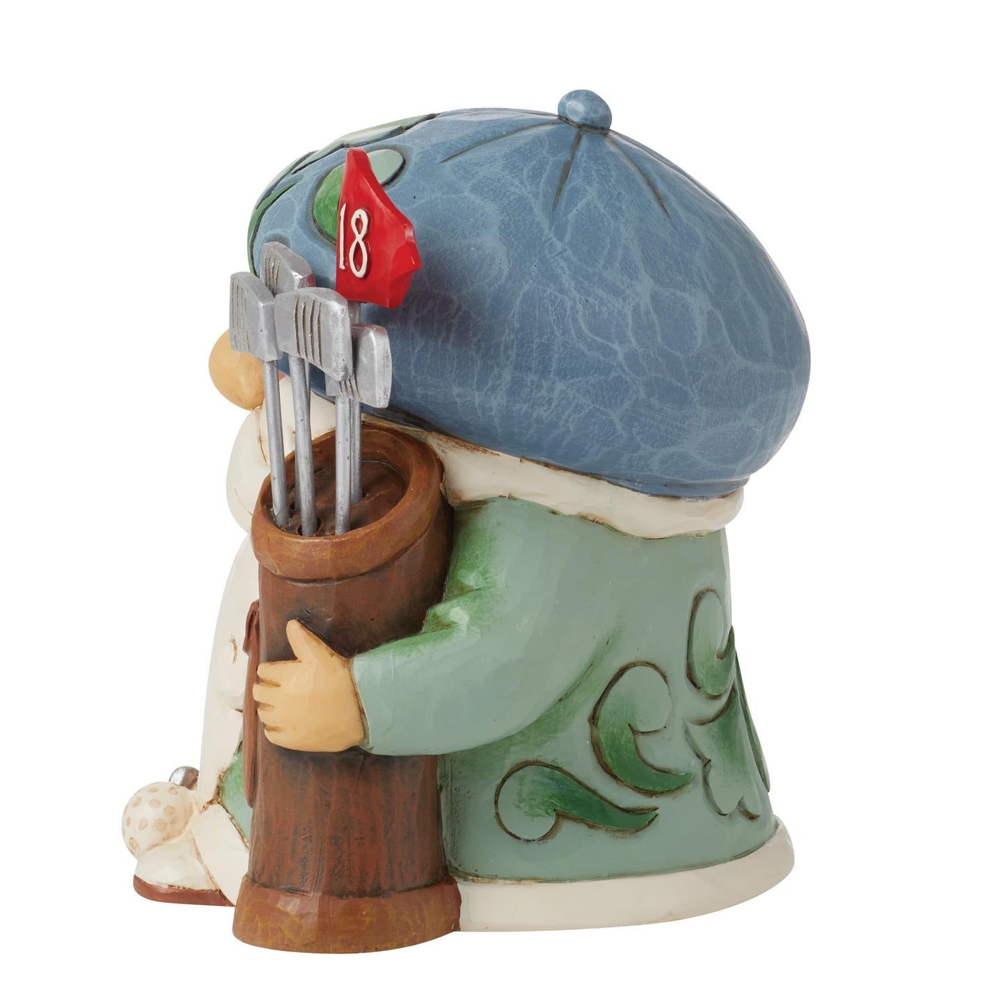 Enesco Jim Shore Heartwood Creek Athletes Golf Hole in One Gnome Mini Figurine- Resin Hand Painted Crafted Collectible Decorative Golfer Figurines Home Decor Sculpture Shelf Desk Statue Gift, 4 Inch