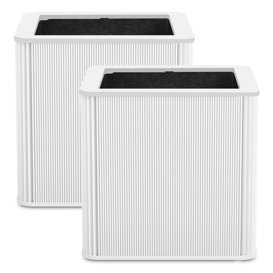 2 Pack 211+ Replacement Filter Compatible with Blue Pure 211+ and 211+ Auto Air Purifier, 2-Stage Filtration System of H13 True Filter & Activated Carbon Filter
