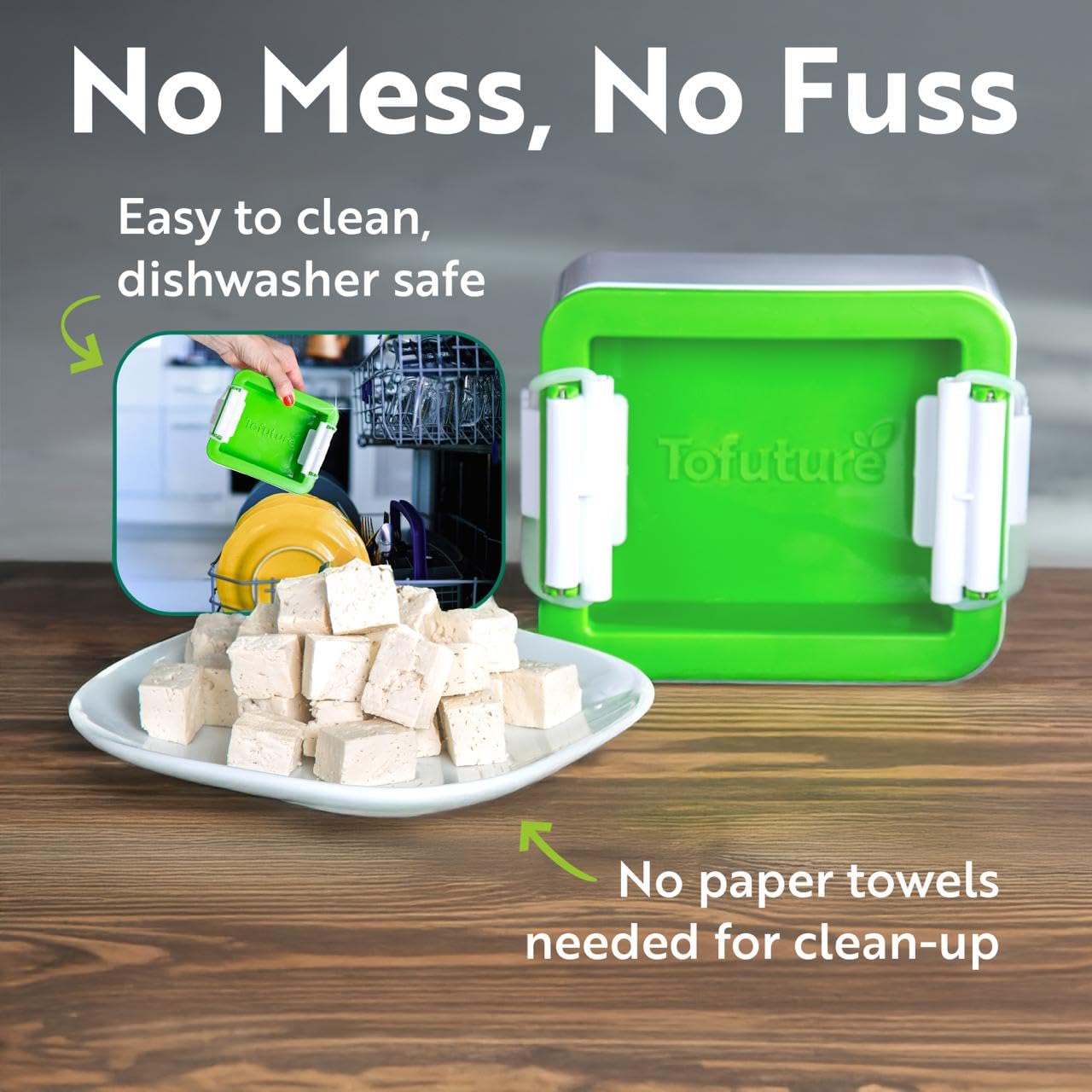 Tofuture Tofu Press - The Original and Best Tofu Press. Easily And Quickly Remove Water from Tofu to Improve the Flavor and give Perfect Texture Everytime