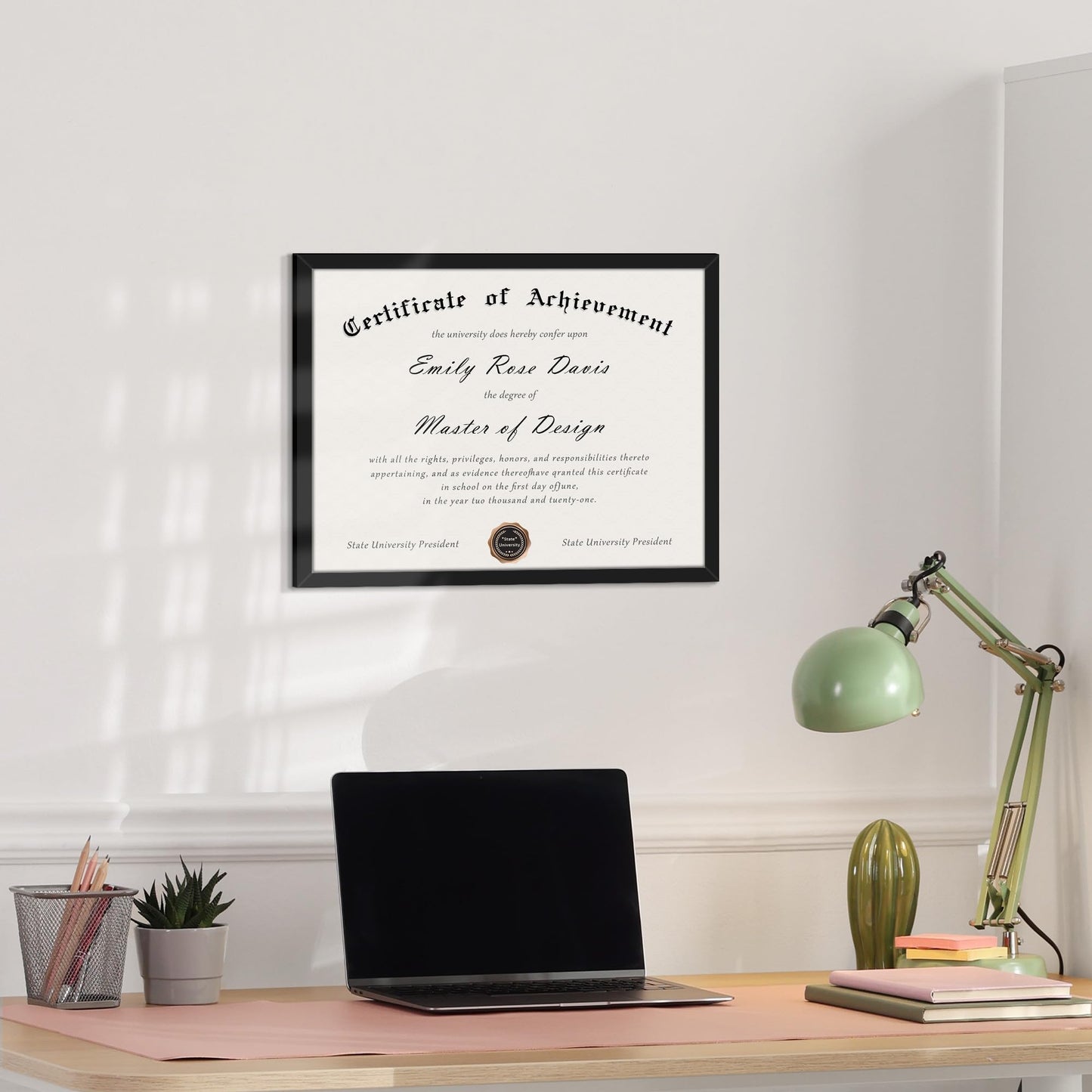 Fisnish 8.5x11 Picture Frame 20 Pack, Black Certificate Diploma Document Frames 8.5x11 for Wall and Tabletop