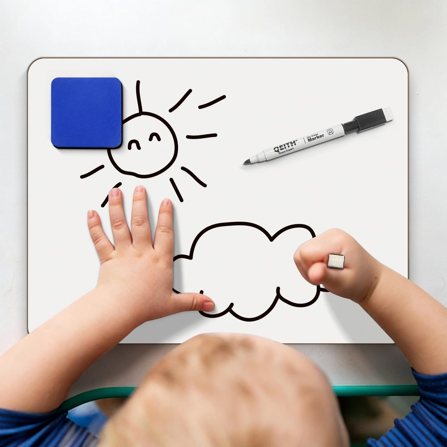 Dry Erase Boards, 26 Pack 9"x12" Double Sided Portable Handheld Small Whiteboards, for Children, Students, Teachers and Schools, Including 26 Markers, 26 Erasers, 26 Pen Holders.