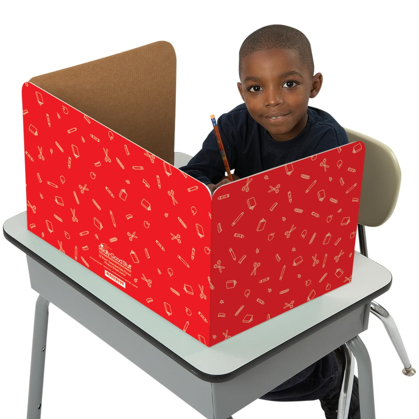 Really Good Stuff Standard Privacy Shields Set of 12, Blue, Red & Green in Matte. Enhance Focus and Create a Distraction-Free Learning Environment, Desk Dividers Perfect for The Classroom