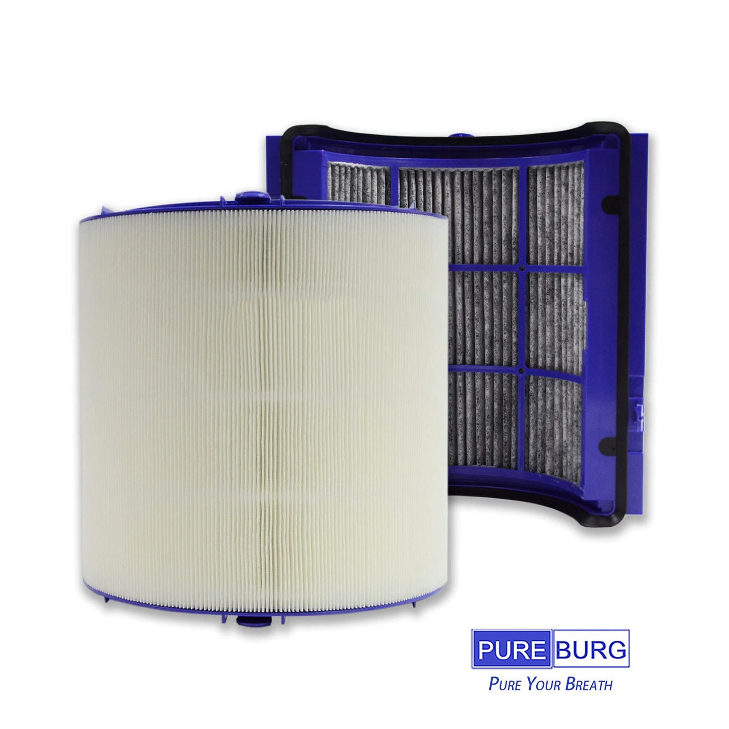 PUREBURG Replacement Filter Compatible With Dyson PH01 PH02 PH03 PH04 PH05 TP06 HP06 HP07 TP07 TP7A HP09 TP09 HP12 TP12 Hot & Cool Air Purifier, HEPA Activated Carbon 2 in 1