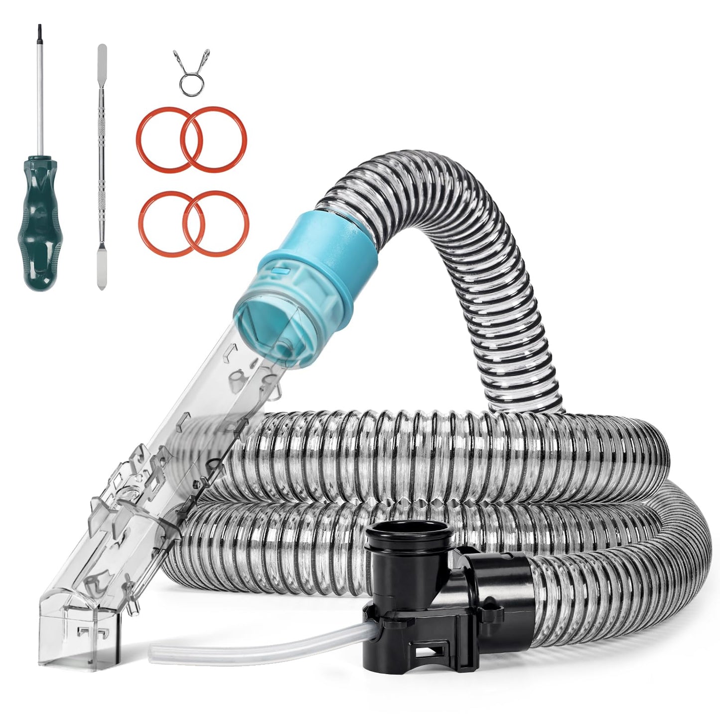 Vacuum Hose Replacement Parts Compatible with Shark StainStriker Portable Carpet Cleaner PX201, PX251, PX202, PX221, PX221BRN, PX202BRN, 59" Carpet Cleaner Hose Vacuum Parts & Handle Attachment