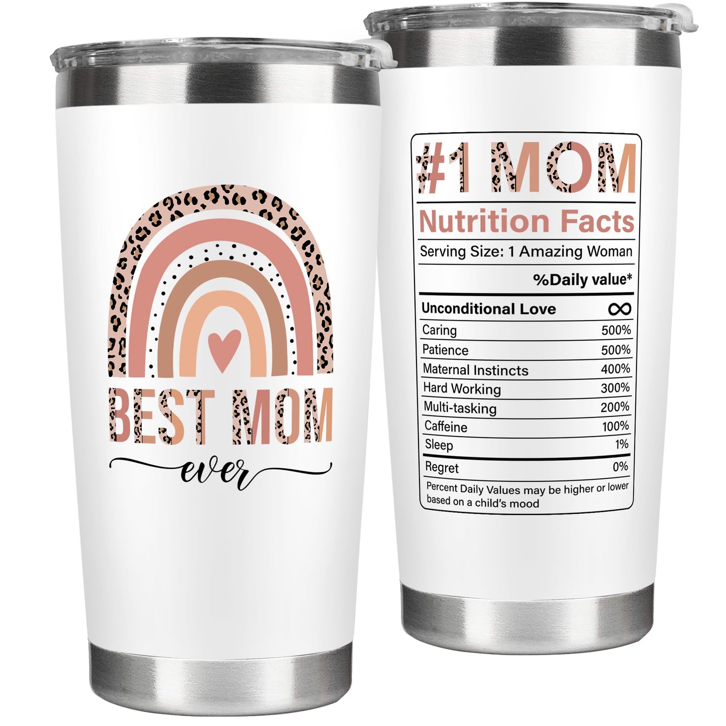 Mocosweeties Gifts for Mom from Daughter Son - Birthday, Valentines, Mothers Day Mom Gifts for Wife, Her - Mother's Day Ideas for Mama, Mother - Gift for New Moms, Mothers - 20 Oz Tumbler