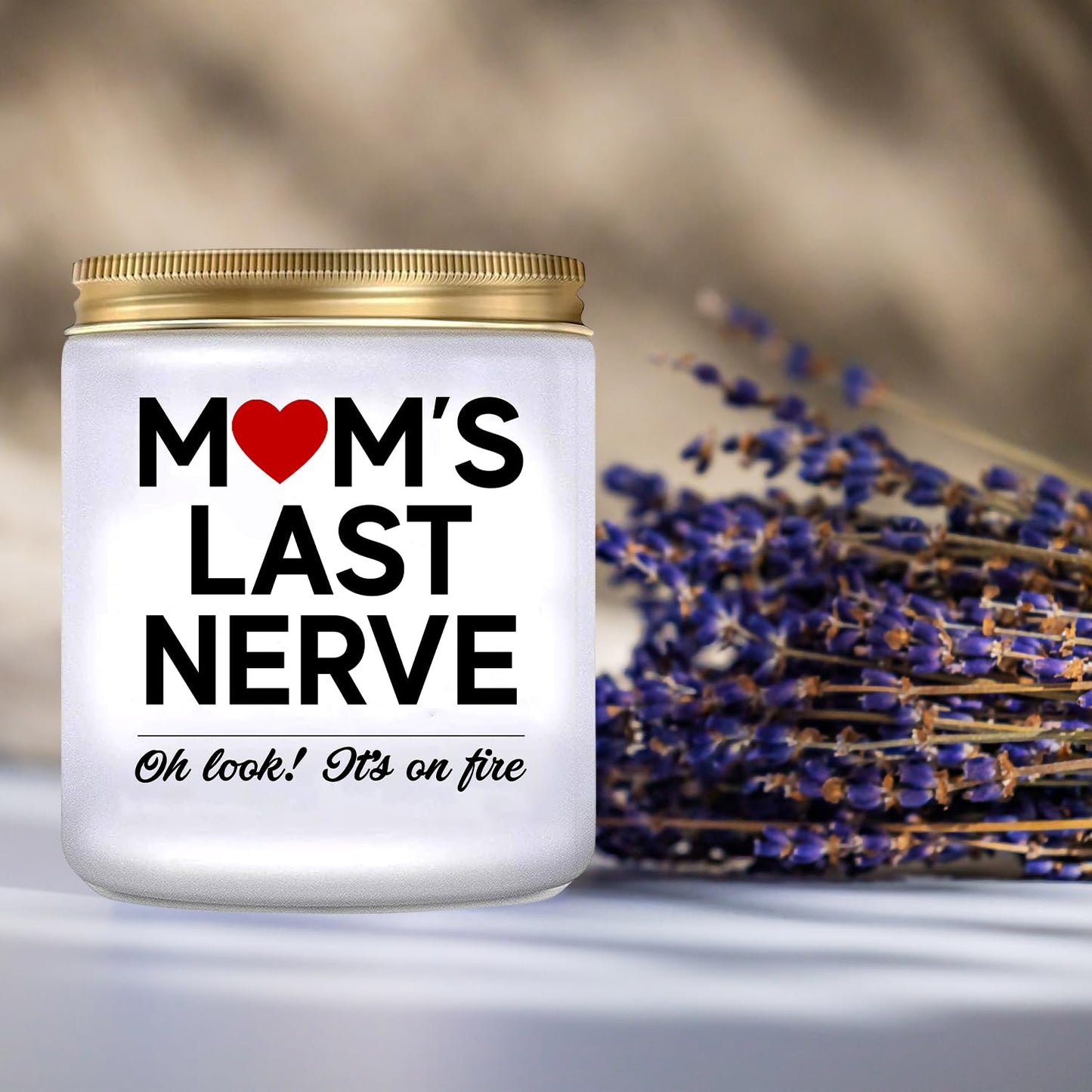 ShinyKT Mom's Last Nerve Candle, Mothers Day Gifts for Mom from Daughter Son, Birthday for Mama Stepmom Mother in Law, Mom Gift from Daughter Son, Present for Women
