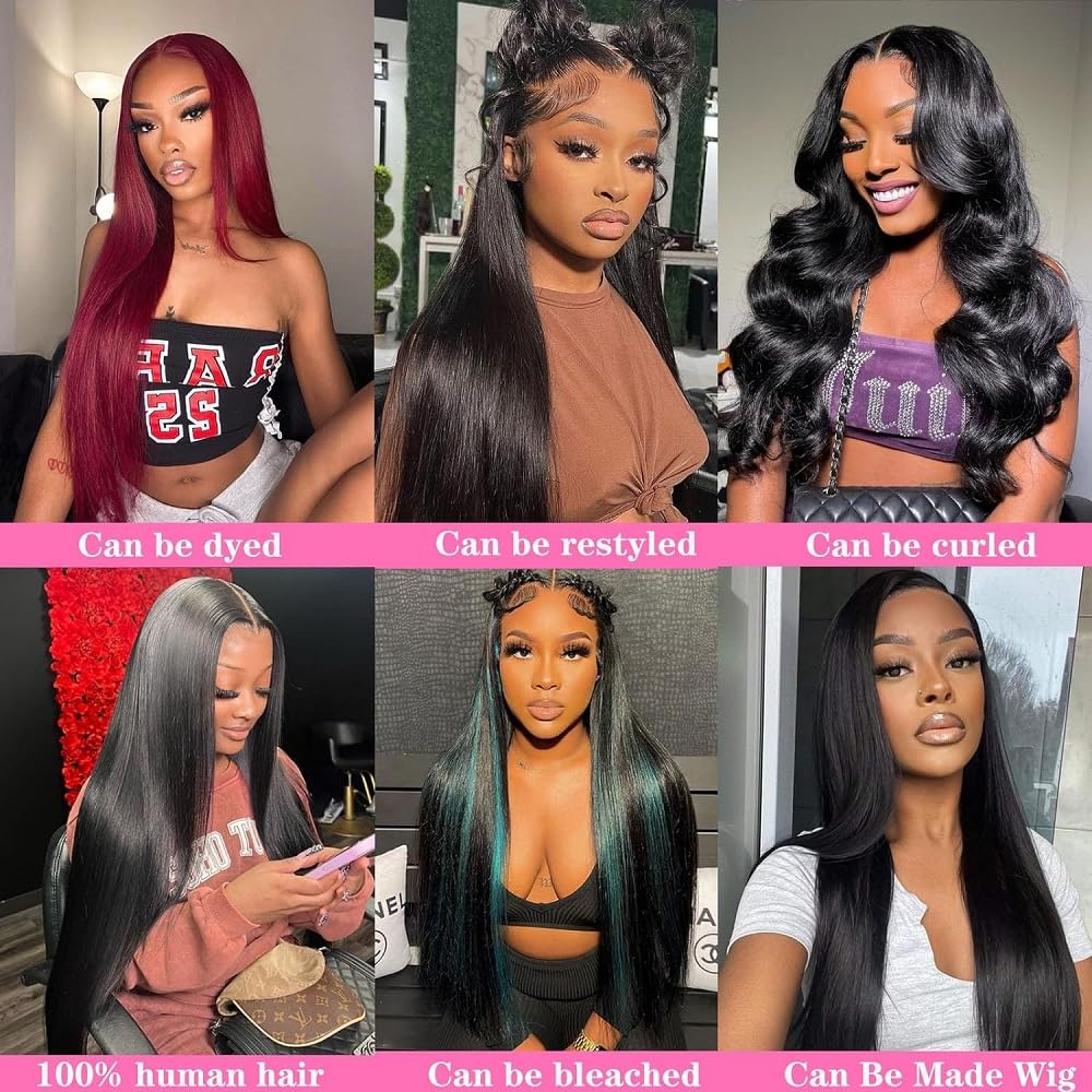10A Straight Bundles Human Hair 16 18 20 Inch 100% Unprocessed Virgin Brazilian Straight Human Hair Weave 3 Bundles Natural Black Color