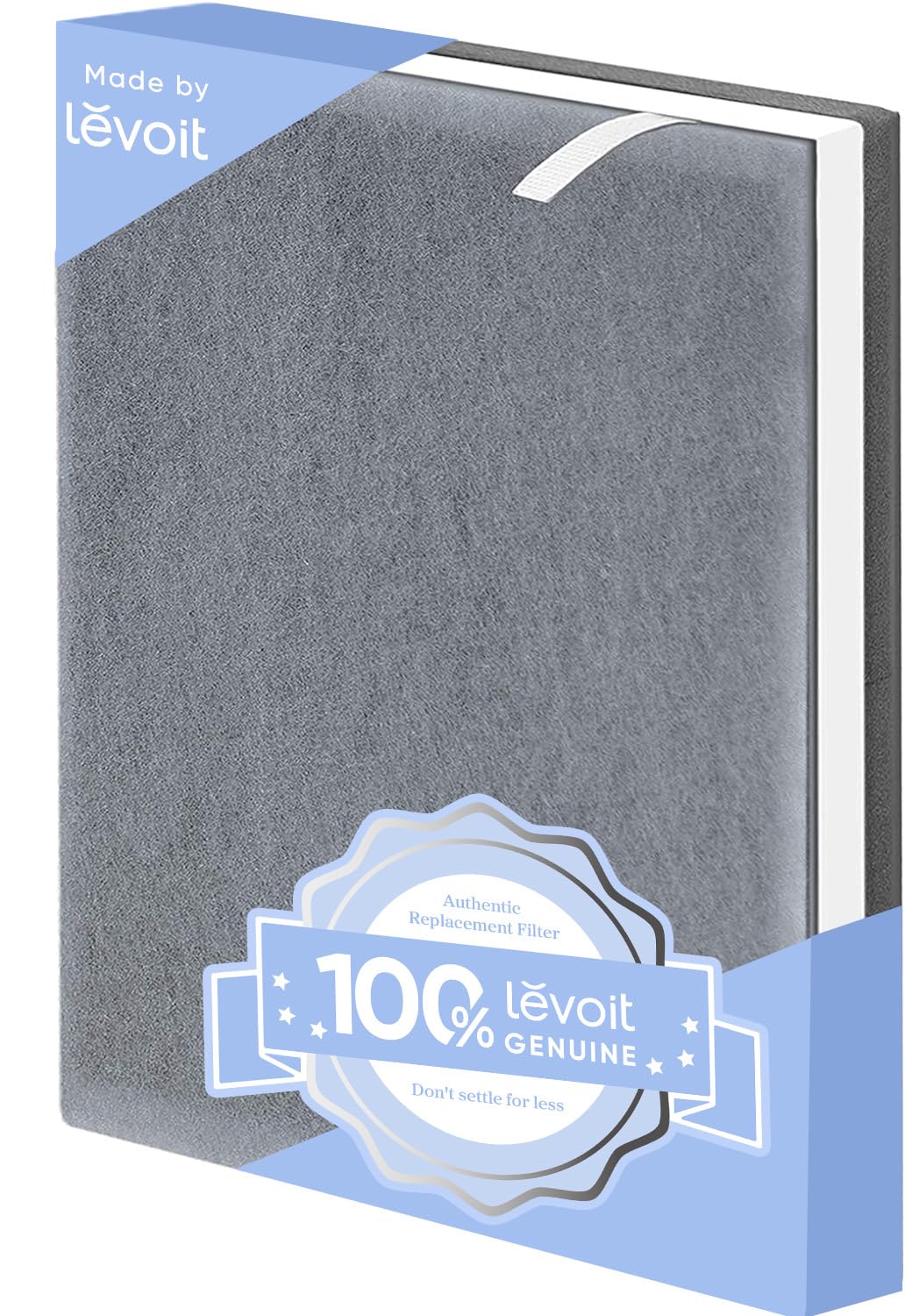 Levoit Vital 100 Air Purifier Genuine Replacement Filter, AHAM VERIFIDE, High-Efficiency Activated Carbon for Removal of Smoke, Odors, Allergens, Pollen, Vital 100-RF, White, 1 Pack