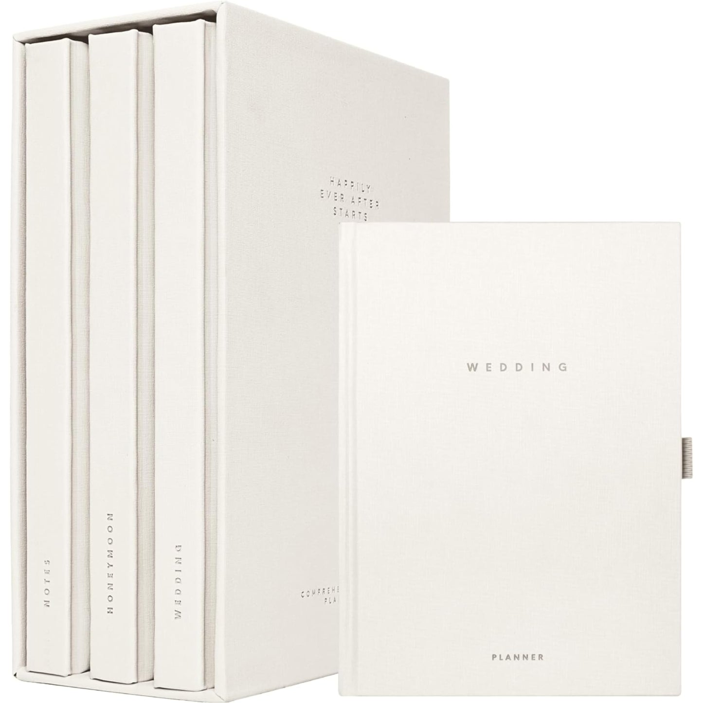 Scribble & Dot™ Elegant Wedding Planner Set for USA Weddings | Complete 3-Piece Set | Wedding | Honeymoon Planner | Bridesmaids Notebook | Engagement Gift | USA Weddings Organizer