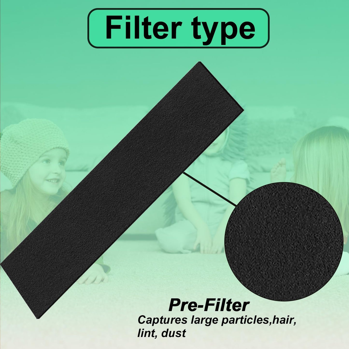 Maostair HFD320 Replacement Filter Compatible with Honeywell Air Genius 3,4,5,6 Series Air Purifiers-Models HFD300, HFD310, HFD320,HFD360,HFD314, HFD323CV1, HFD323-TGT,HFD324 （1+2）