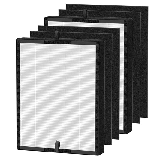 45i Replacement Filter Fit for Alen BreatheSmart Flex Filter, True HEPA Fit for Alen Air Puri-fier, 2 True HEPA Filters + 4 Carbon Pre- Filters For Alen Air Puri-fier Filter Replacement B4-Pure / Fl40