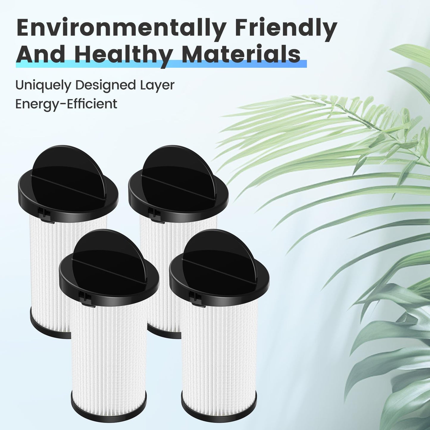 HEPA Pre-Motor Filter Compatible with EyeVac Home, Pro, Pet, Air, Plus and NeoVac Elite Touchless Stationary Vacuum For Eye-Vac Filter Replacement Part # EV-PMF, 4 Pack