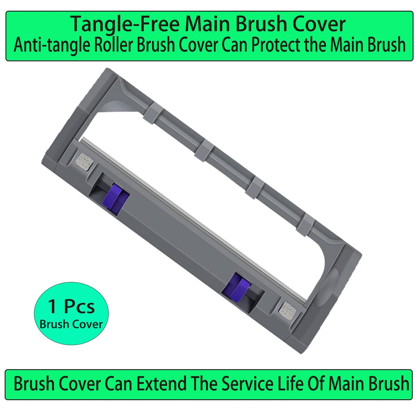 Replacement for Narwal Freo X/Z Brush Set: Replace Parts for Narwal Freo Z Ultra/X Ultra/X Plus Robot Vacuum 1 Tangle-Free Main Brush and 1 Roller Brush Cover