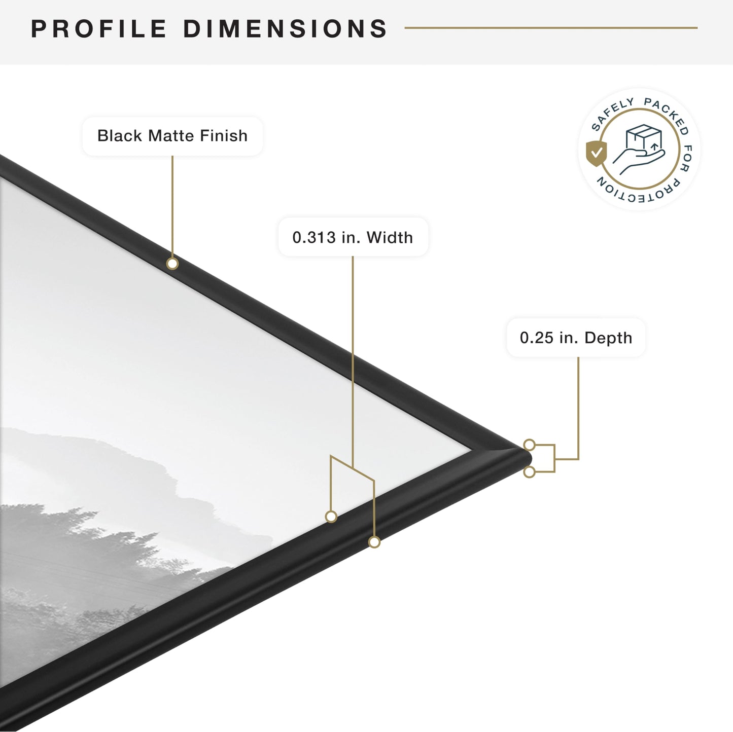 MCS Original Poster Frame 22.375x34 Black Lightweight Vertical & Horizontal Wall Hanging Large Picture Frame for Posters, Art Prints & Gallery Wall (2-Pack)