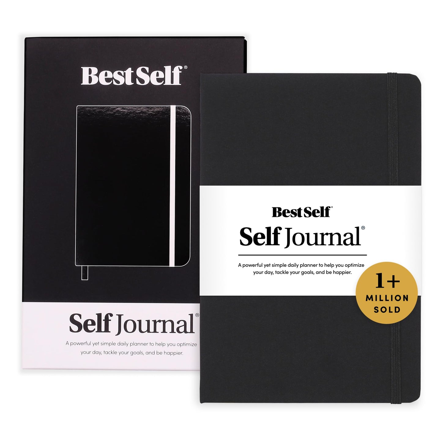 BestSelf 13-Week Self Journal & Goal Planner – Undated Daily ADHD-Friendly Journal for Men & Women | Productivity, Gratitude, Reflection & Habit Tracker | 2026 Life Organizer with Prompts, Black