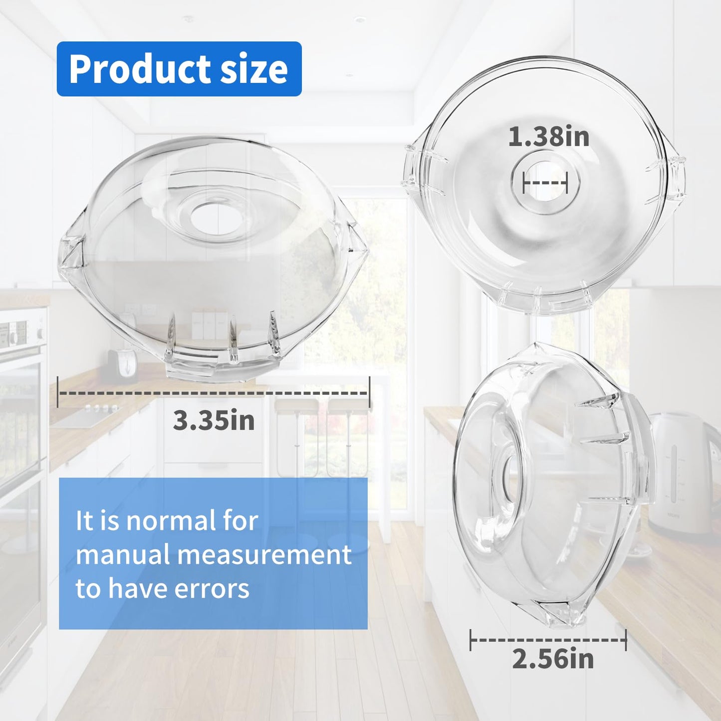 106458s Cutter Bowl Lid Compatible with Robot Coupe R2, R2N, R2U, R2 Dice, R2 Ultra Dice, R100, R101 Series Food Processors, R2 Top Lid Replace 105236, ROBR204 Food Processors R2 Cutter Lid Cover