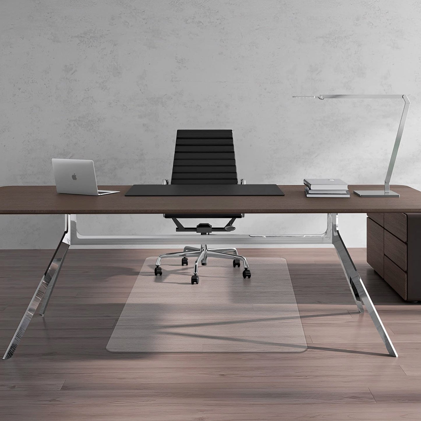 FuturHydro Chair Mat for Hardwood Floor, 30" x 48" Clear Anti-Slip Computer Desk Chair Floor Mat, Easy Glide, Transparent Mats for Office, Home and Gaming Floors (Rectangle)