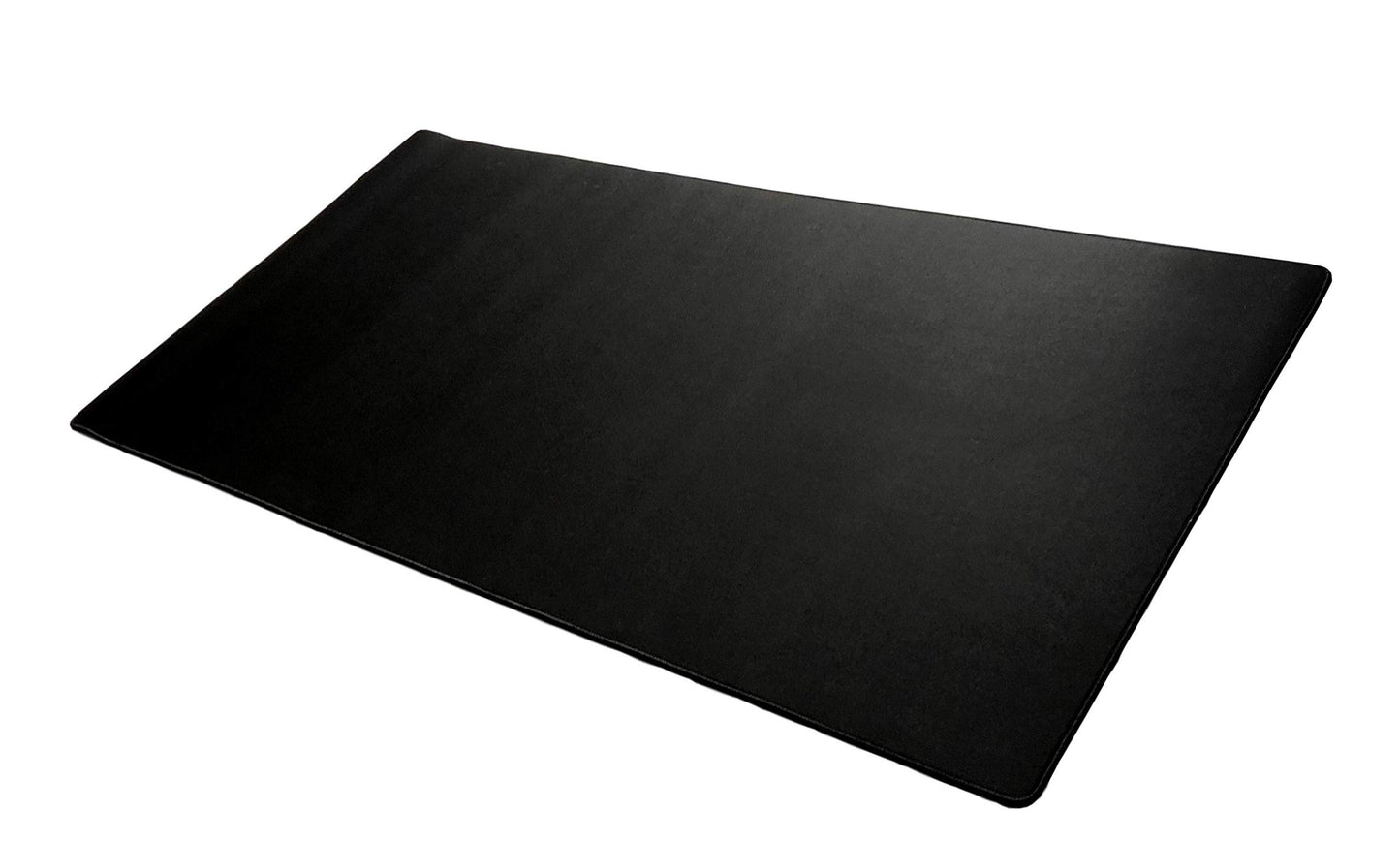Mega Size Gaming Mouse Pad - Anti Slip Rubber Base - Stitched Edges - Large Desk Mat - 48" x 24" x 0.16" (Mega, All Black/No Logo)