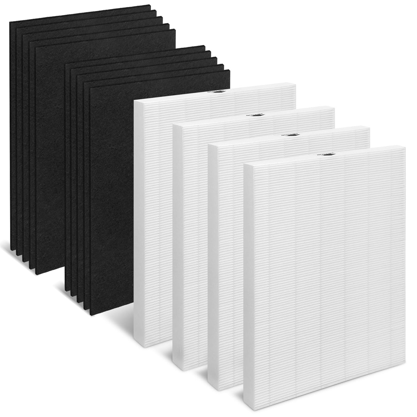 4+12 Pack True HEPA Replacement Filter Compatible with Fellowes AeraMax 200 Filter AeraMax 190/200/DX55/DB55 Air Clean Purifier,Part# 9287101 9324101, 4 Aera-Max 200 Replacement + 12 Pre (4)