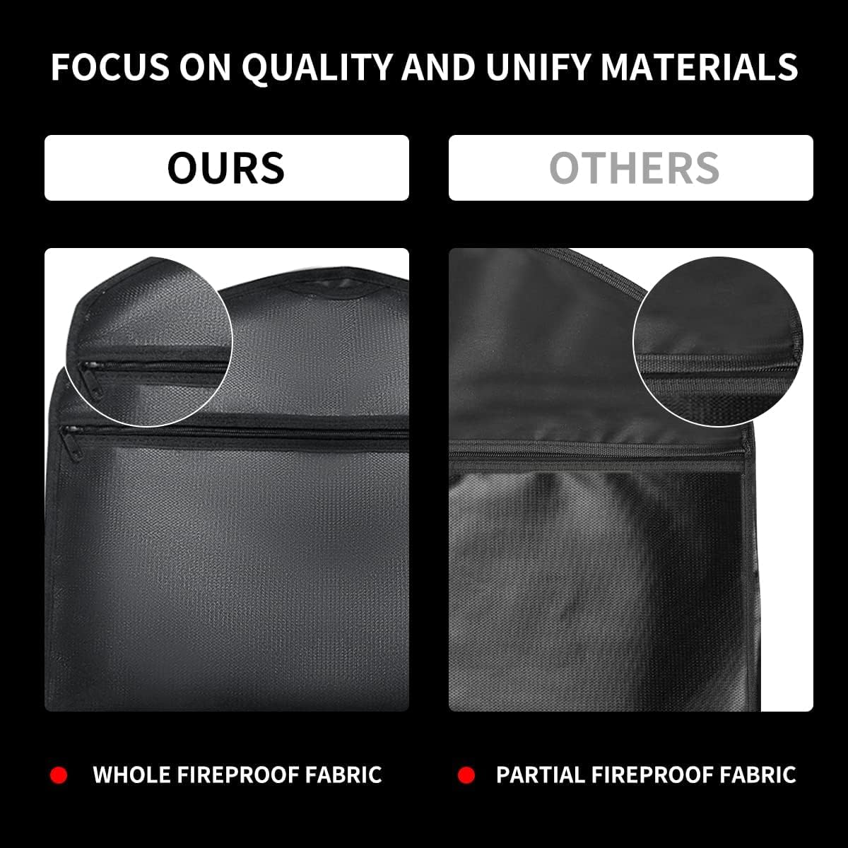 JUGREAT Fireproof Hanger Diversion Safe Bag with Lock, Hanger Safe for Valuables, Secret Safe Under Clothes with Compartment to Hide Items for Home or Travel Safe-2 Pack