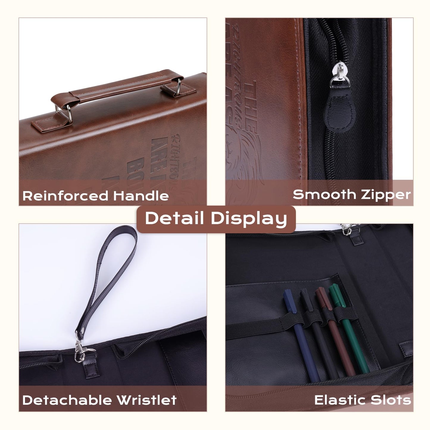 XKDOUS 20 Pcs Bible Case Set with Tabs, Pens, Study Supplies Carrier Holder Portable Men's Bible Bag Church Book Leather Cover Father Day Christian Gift for Dad, Mom, Men, Women