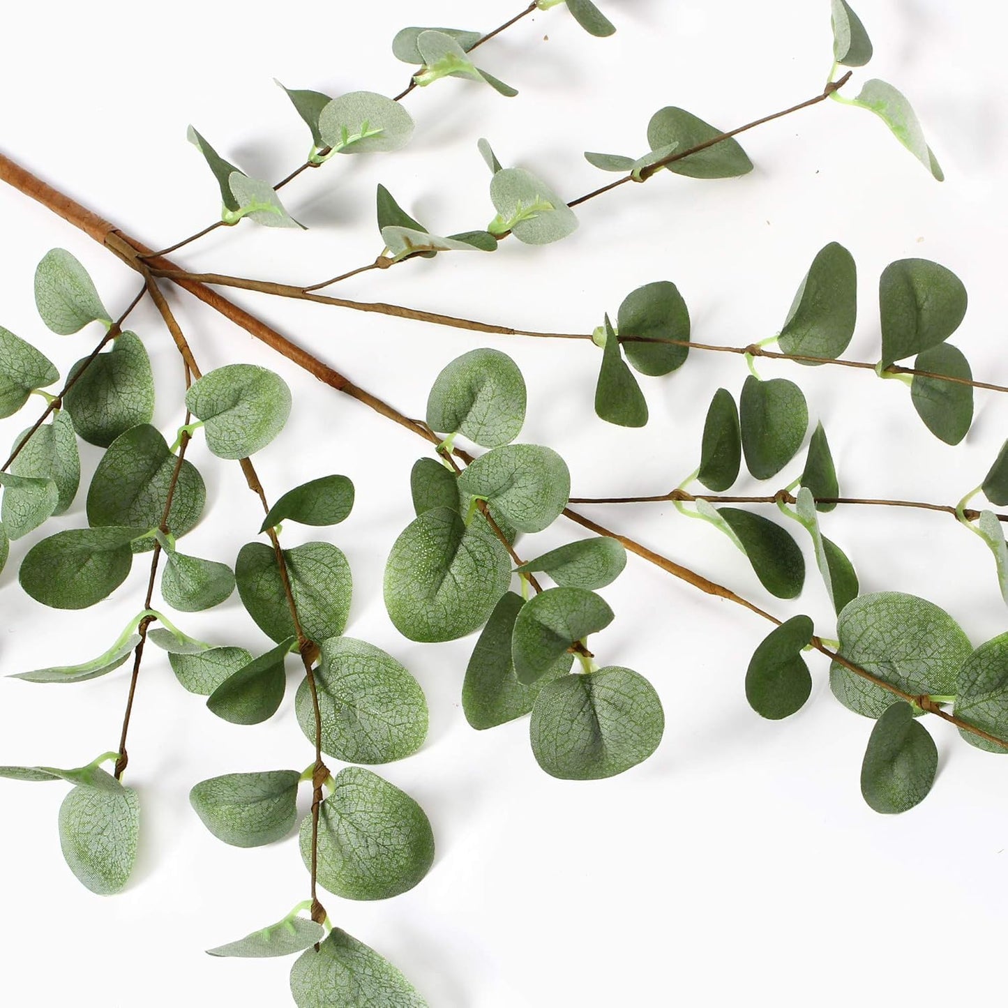 VGIA 12 Pcs 27" Eucalyptus Stems Greenery Stems Eucalyptus Leaf Spray in Green Silk Plastic Plants Floral Artificial Plants for Home Party Wedding Decoration