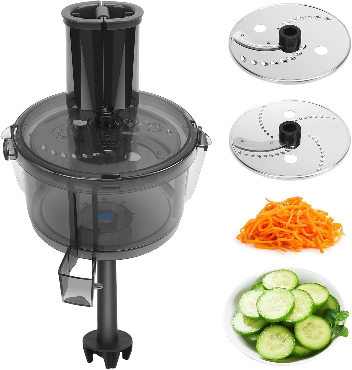 GEERYZHE Vegetable Cutter Attachment Food Processor for TM5 TM6 TM31 with Stainless Steel Blades and Removable Parts Effortless Slicing Peeler Slicer Attachments Home Kitchen Accessories