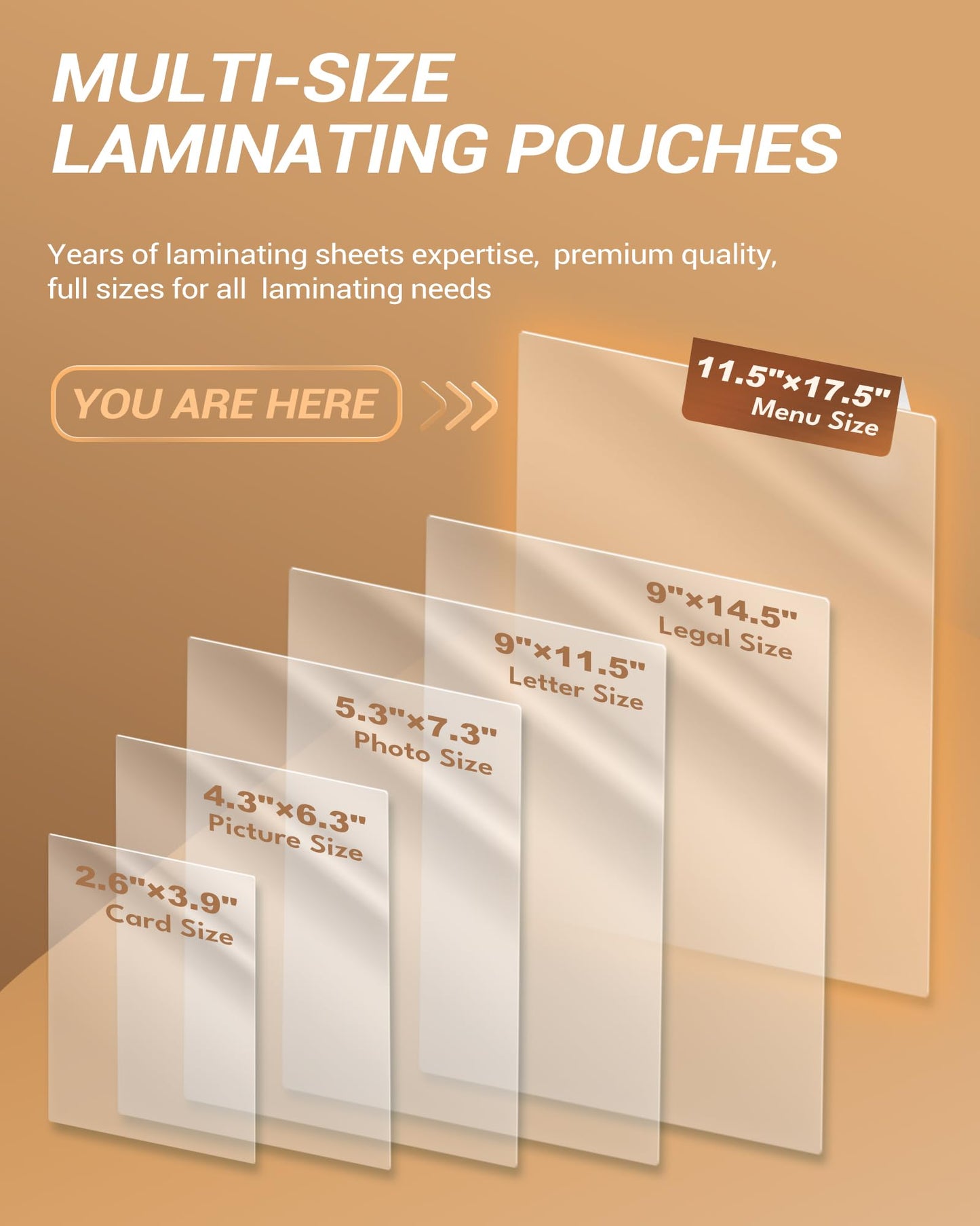 Uinkit 5Mil Heavy-Duty 100 Pack Menu Laminating Pouches, 11.5"x17.5" Sheets for 11x17 Menu, Crystal Clear Thermal Laminating Paper for Restaurant, Cafe, Bistro - Round Corner, Bubble-Free