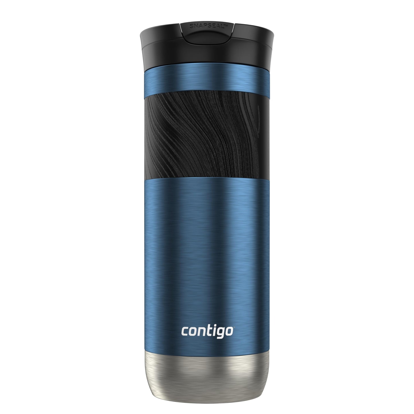 Contigo Byron 2.0 Stainless Steel Travel Mug with Snapseal Lid and Grip 20oz, Blueberry, Great for hot and cold beverages