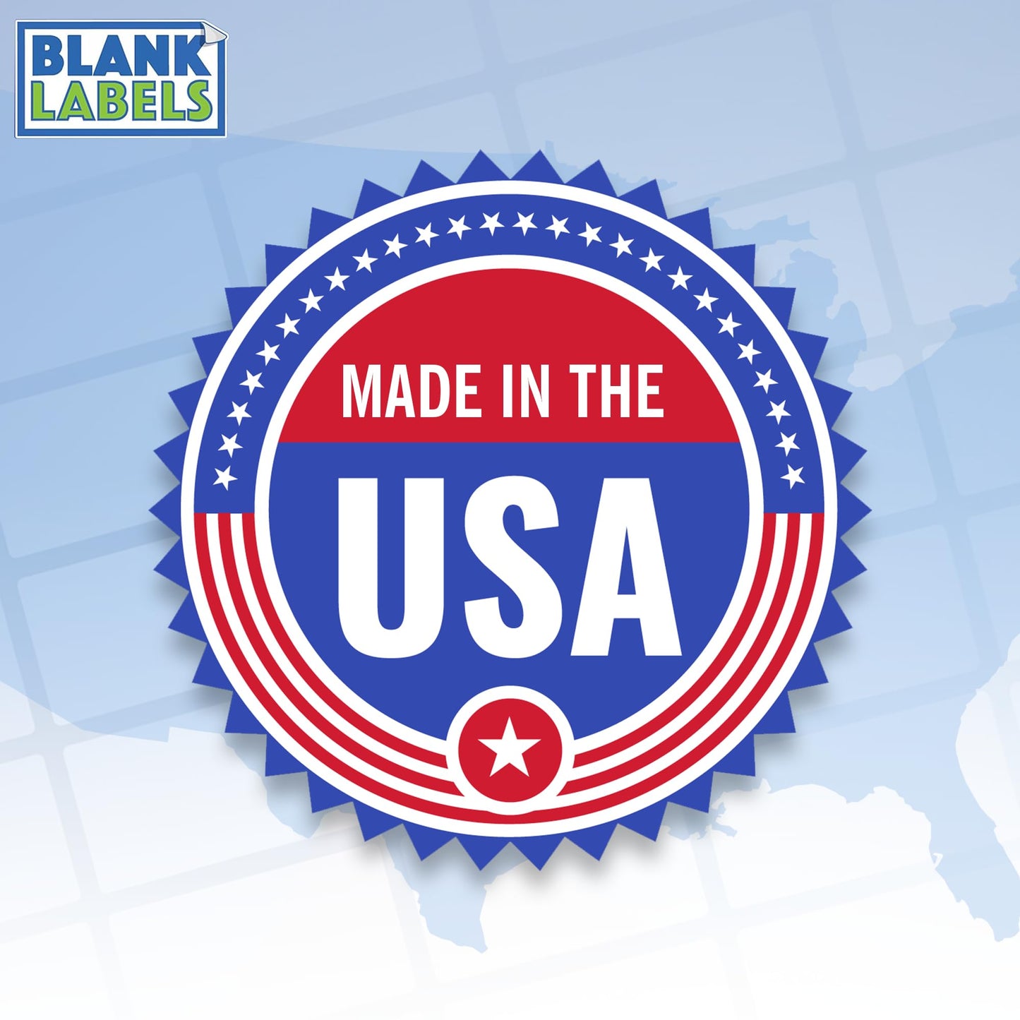 Blank Labels Integrated Shipping Labels with Paper Receipts – 8.5" x 11", Permanent Adhesive, Inkjet & Laser Compatible, 250 Sheets (250 Labels), Made in USA