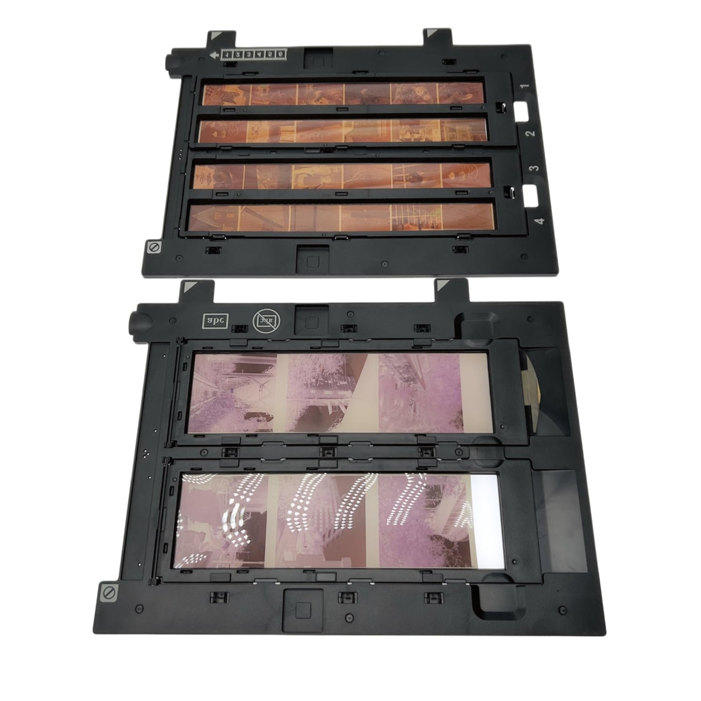 OKLILI 120/220 & 35mm/135 Medium Format Positive Photo Negative Film Holder Guide Compatible with Epson Perfection V700 V800 Photo V750 V850 Pro Scanner