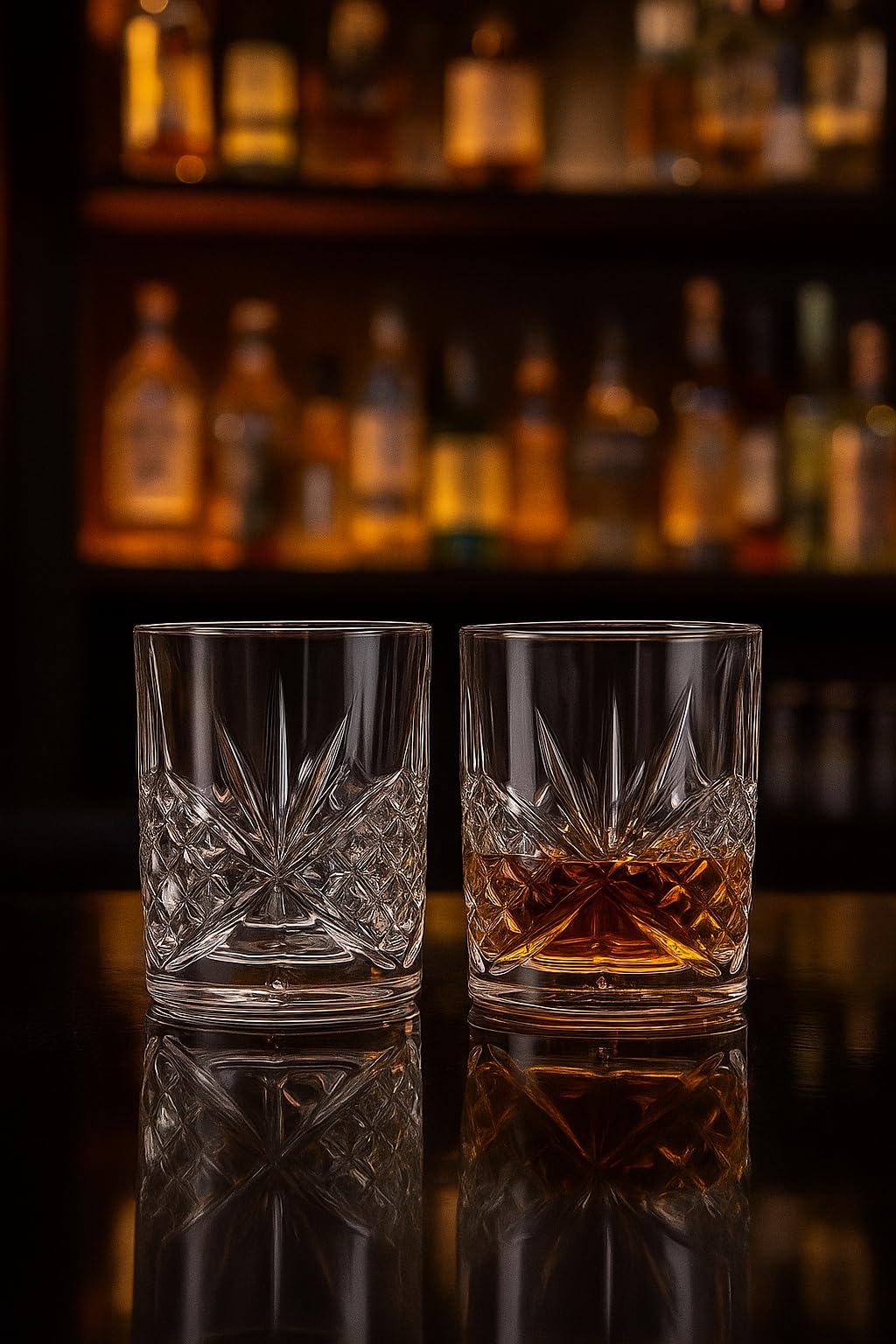 OLD BARREL Whiskey Glasses Set of 8 (4 Glasses with 4 Ice Ball Molds) 10oz Old Fashioned Crystal Glasses Gift Box – Bourbon, Scotch, Cocktail Rocks Glas – Gifts for Men, Dad, Birthday, Christmas Gift
