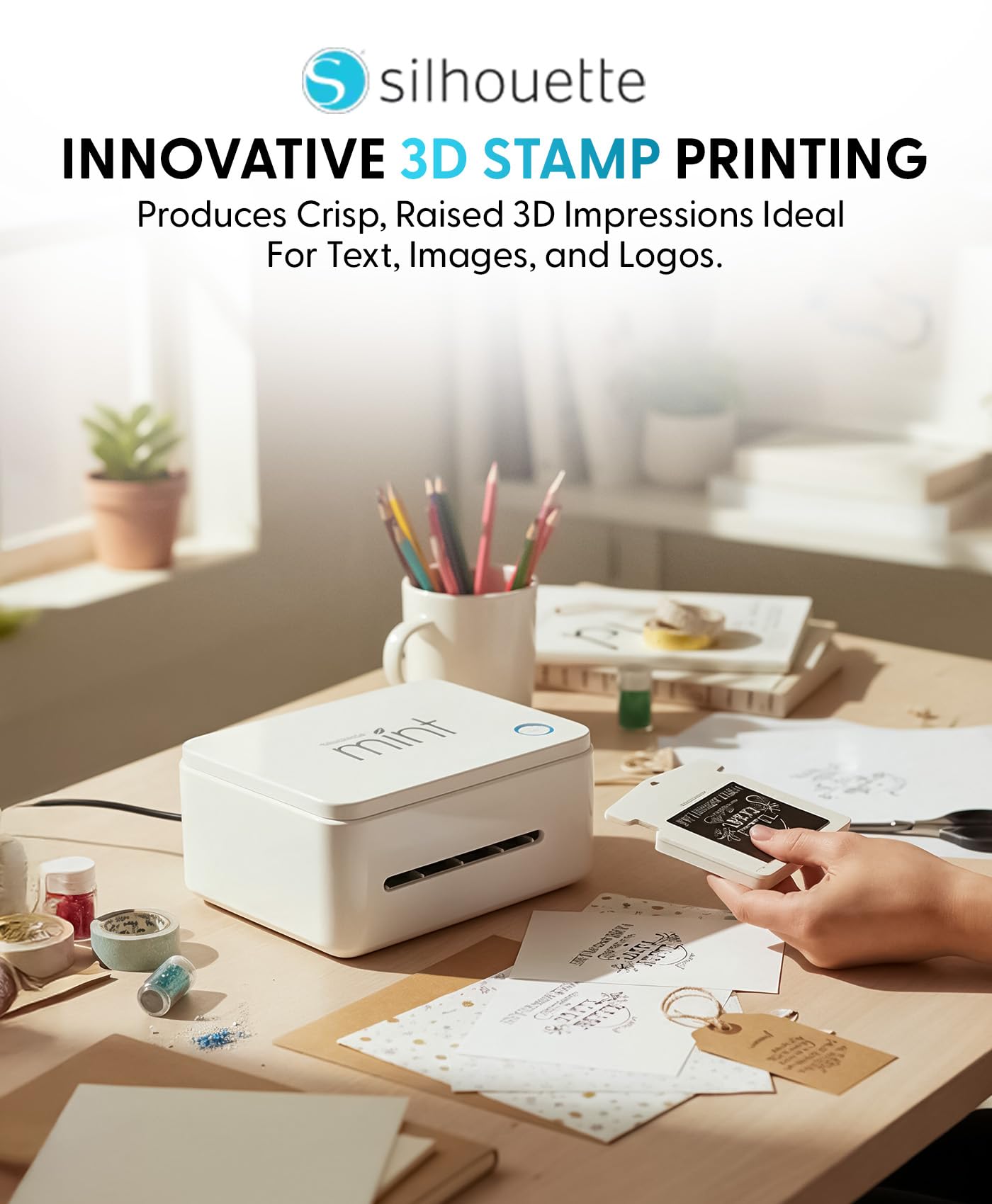 Silhouette America, Silhouette Mint Custom Printer (White) 4x4