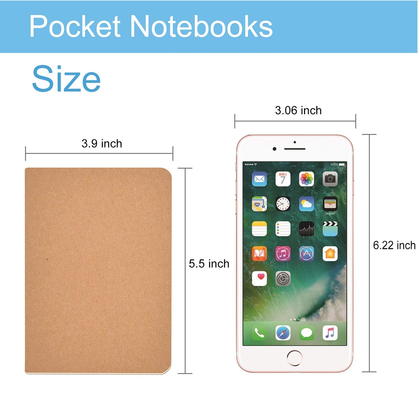 SAYAYA 48 Pack A6 Kraft Paper Small Notebooks Bulk, 4x6 Pocket Notebook with 60 Lined Pages, Mini Travel Journal, Sketchbook, Note, Memo Pads for Gifts, Students, Classroom, Business, Office Supplies