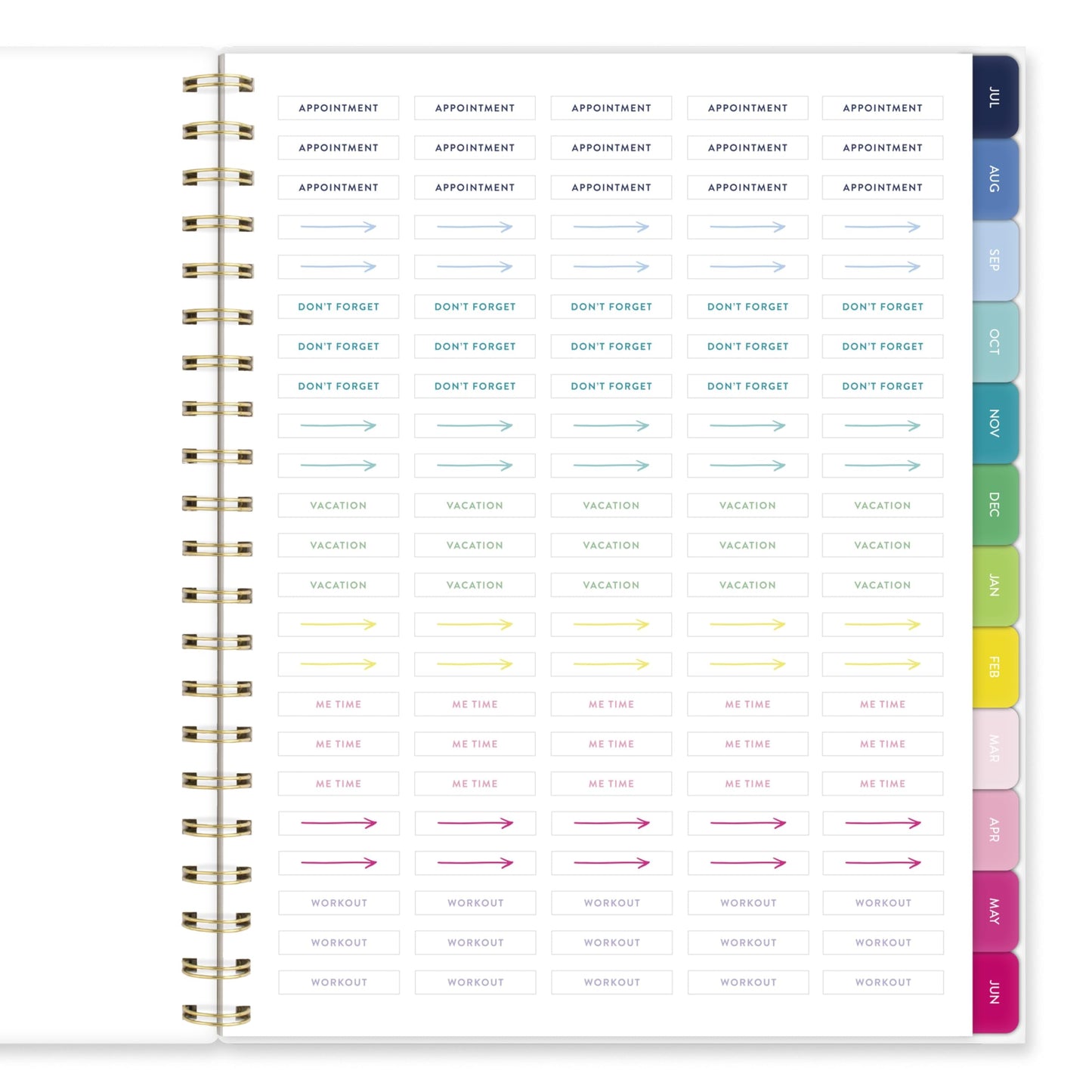 AT-A-GLANCE Planner 2026-2027 Weekly & Monthly Academic 12-Month July-June, 8-1/2" x 11", Simplified by Emily Ley, Savanna Blooms (EL50-905A)