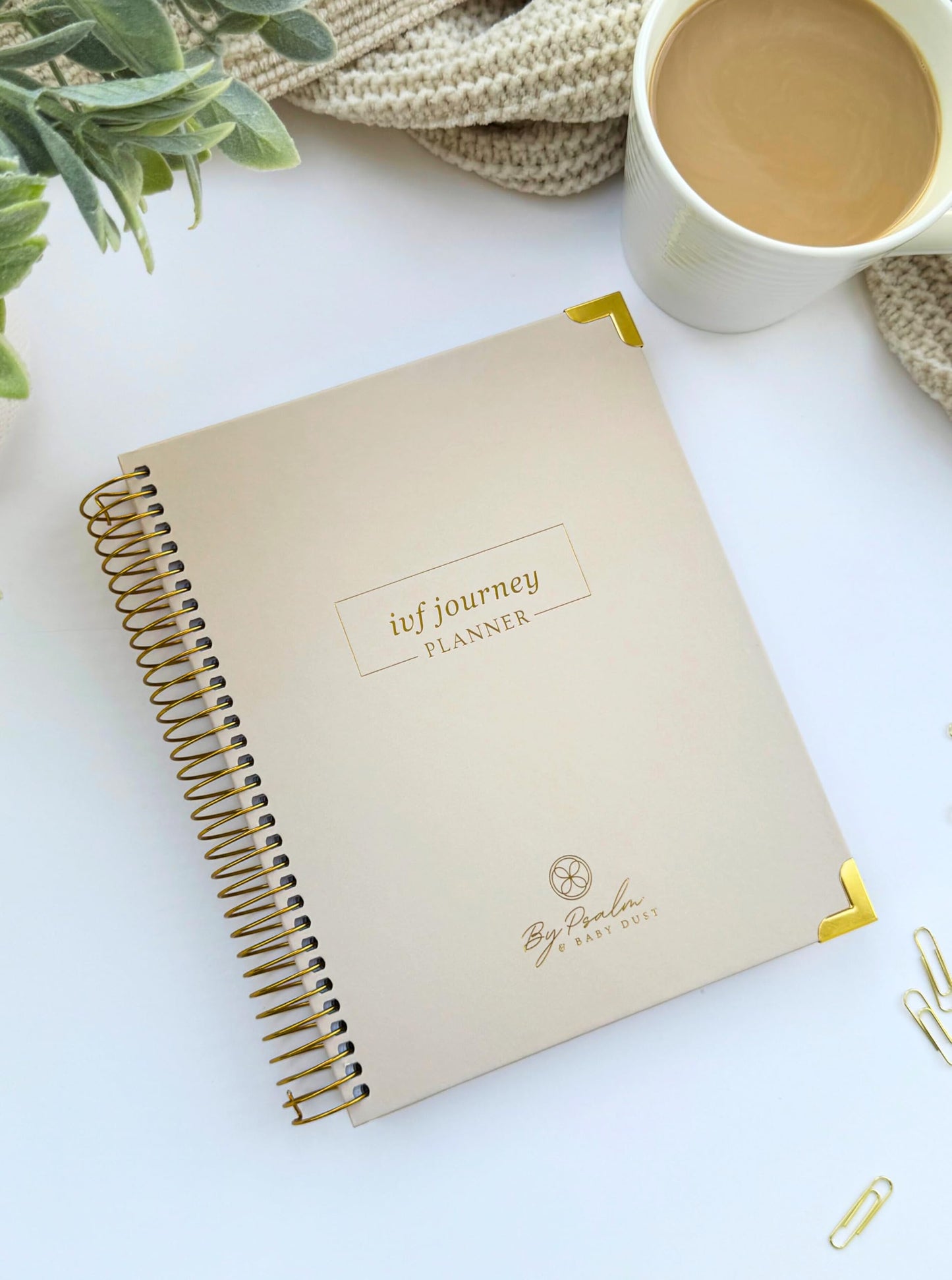IVF Journey Planner | Fertility & IVF Journey Organizer for Women | Infertility Support & Treatment Tracker | Minimalist Design | By Psalm & Baby Dust