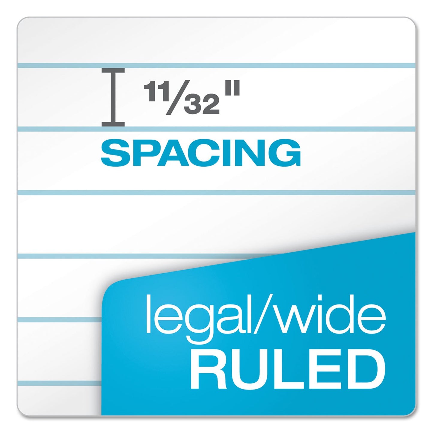 Tops 7573 Perforated Everyday Writing Legal Pad, 8.5 x 14 Inch, White, 12 Count (Pack of 1)