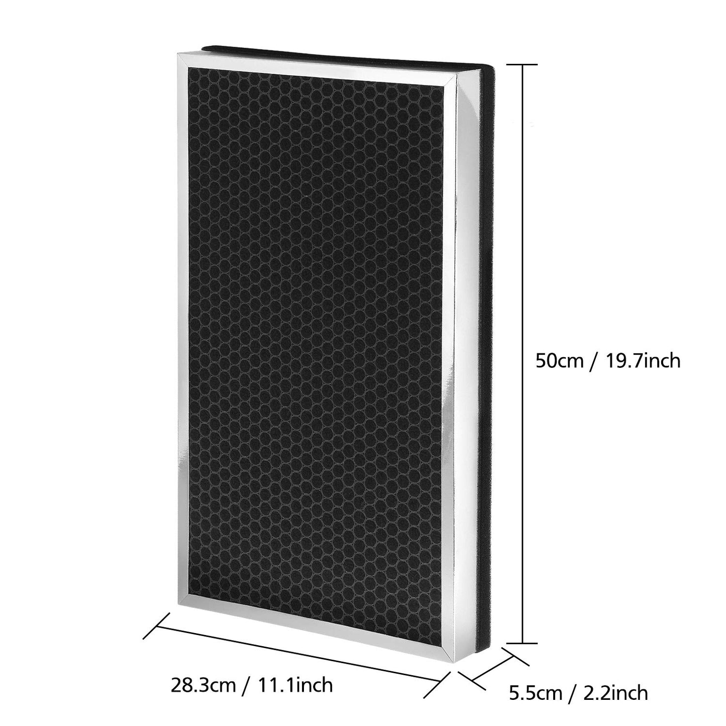 112 Replacement Filter Compatible with MA Series 112 Air Purifier V2.0 3-IN-1 Filtration Contains Pre-Filter Layer, High Efficiency Middle Layer and Activated Carbon Layer, 2 Pack