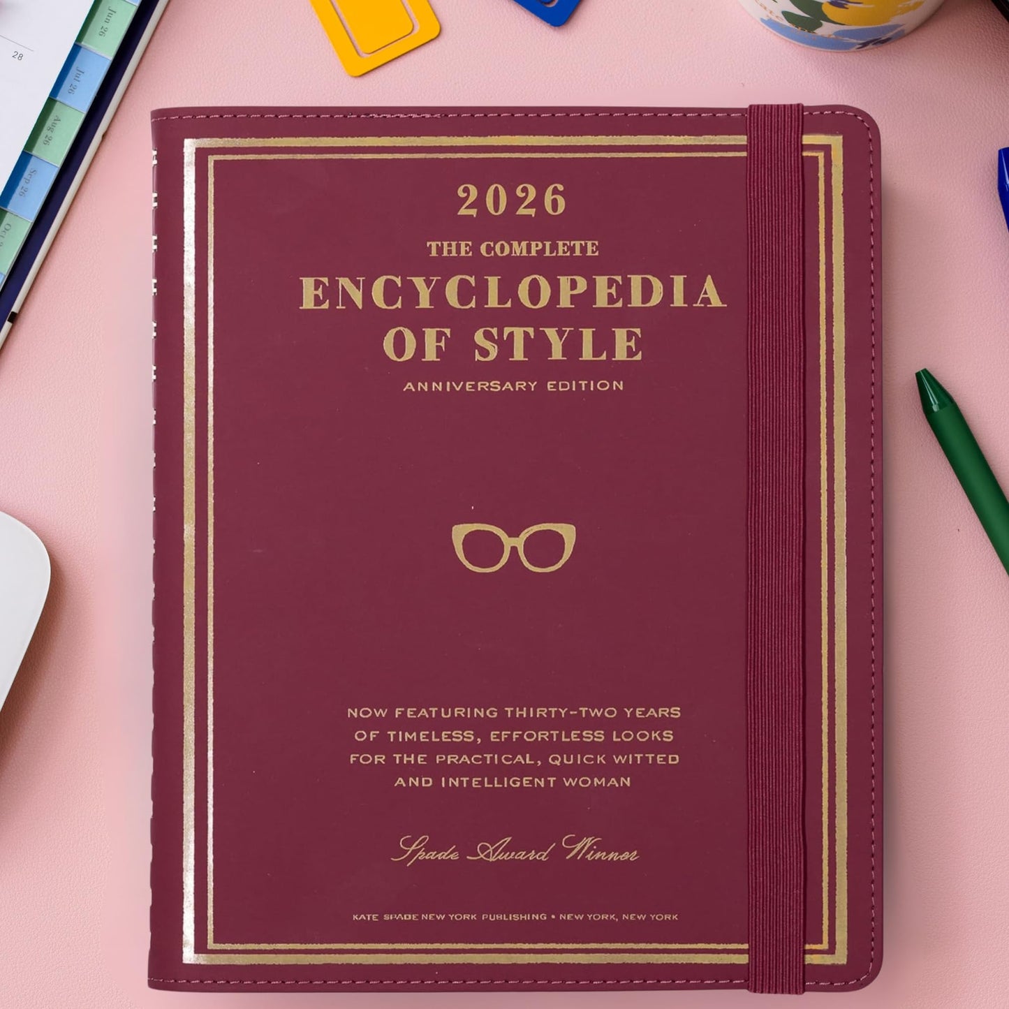 kate spade new york 2026 Large Weekly & Monthly Planner, 12 Month Soft Cover Agenda Dated January 2026-December 2026, Cute Planner with Stickers & Spiral Binding (Encyclopedia of Style)