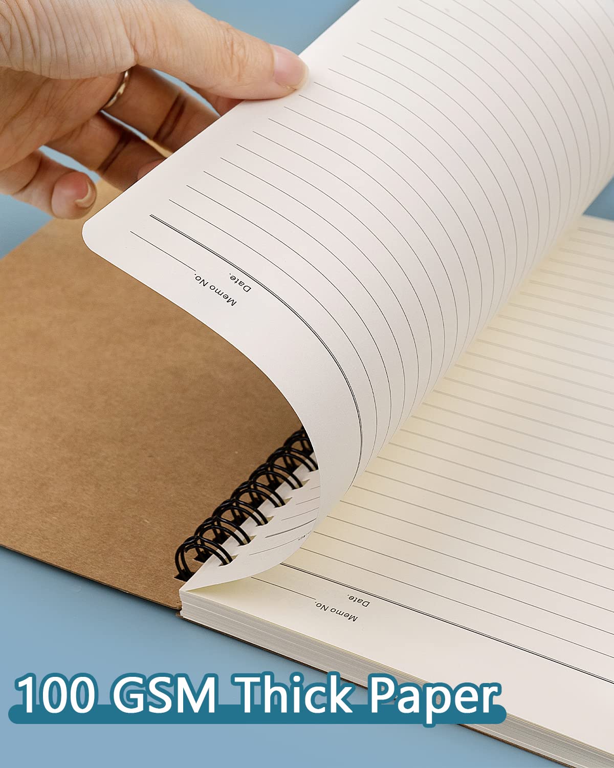 Dynta Spiral Notebooks A5 Lined 20Pcs College Ruled Journals for Work, School and Travel, Good for Students and Office 120 Pages/60 Sheets