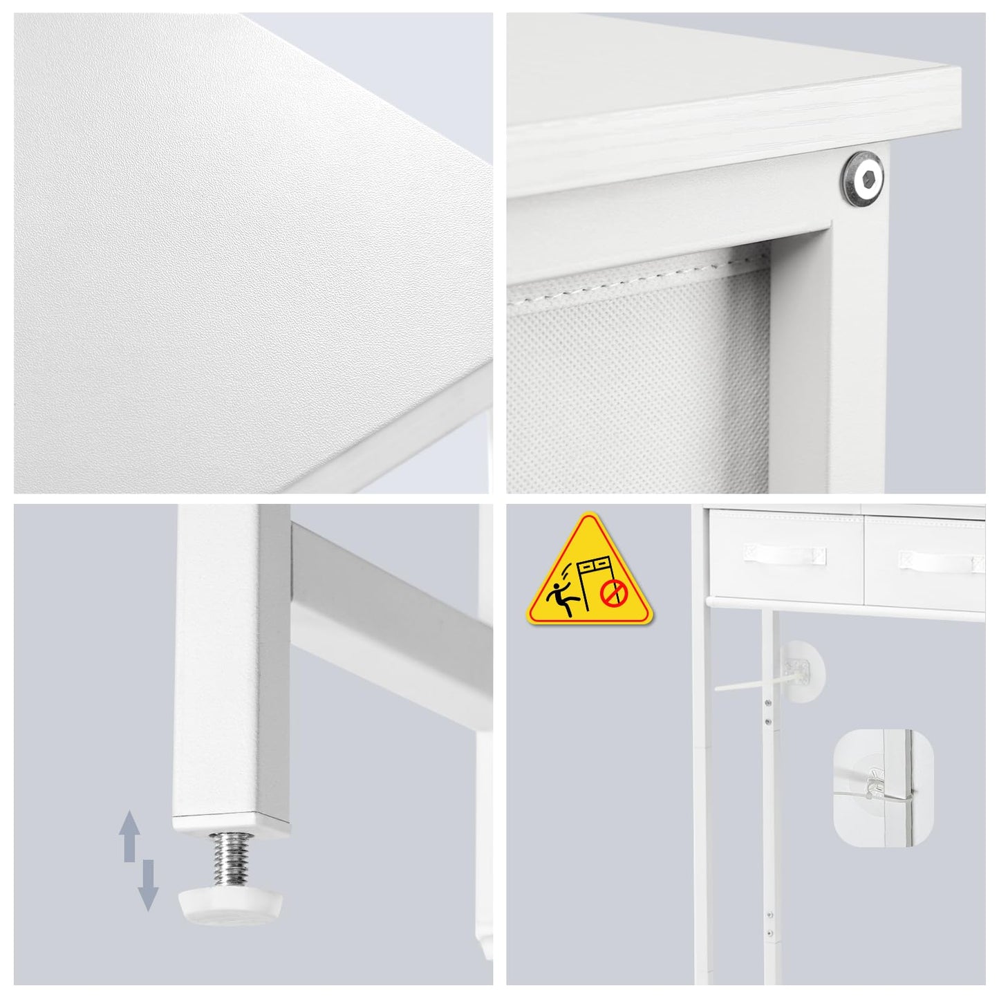 MOHOPE 2-Tier Over The Toilet Storage with 2 Fabric Drawers, Freestanding Above The Toilet Storage Cabinet, Space Saver Metal Over Toilet Bathroom Organizer Shelf for Small Space, White