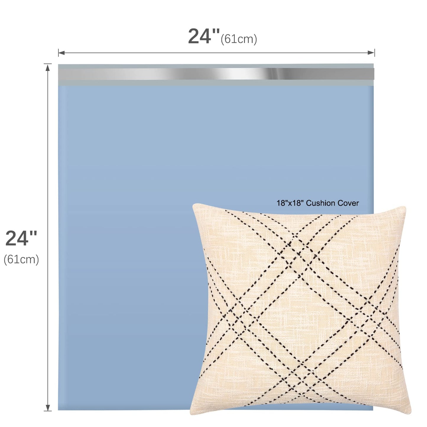 Metronic Poly Mailers 24x24 100Pack Blue, Large Shipping Bags for Clothing, Strong Self-Seal Mailers Poly Bags Shipping Envelopes, Thick Mailing Bags Large Package Bags for Small Business